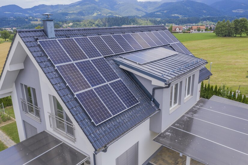 paneles solares en una casa, instalados por hegosun